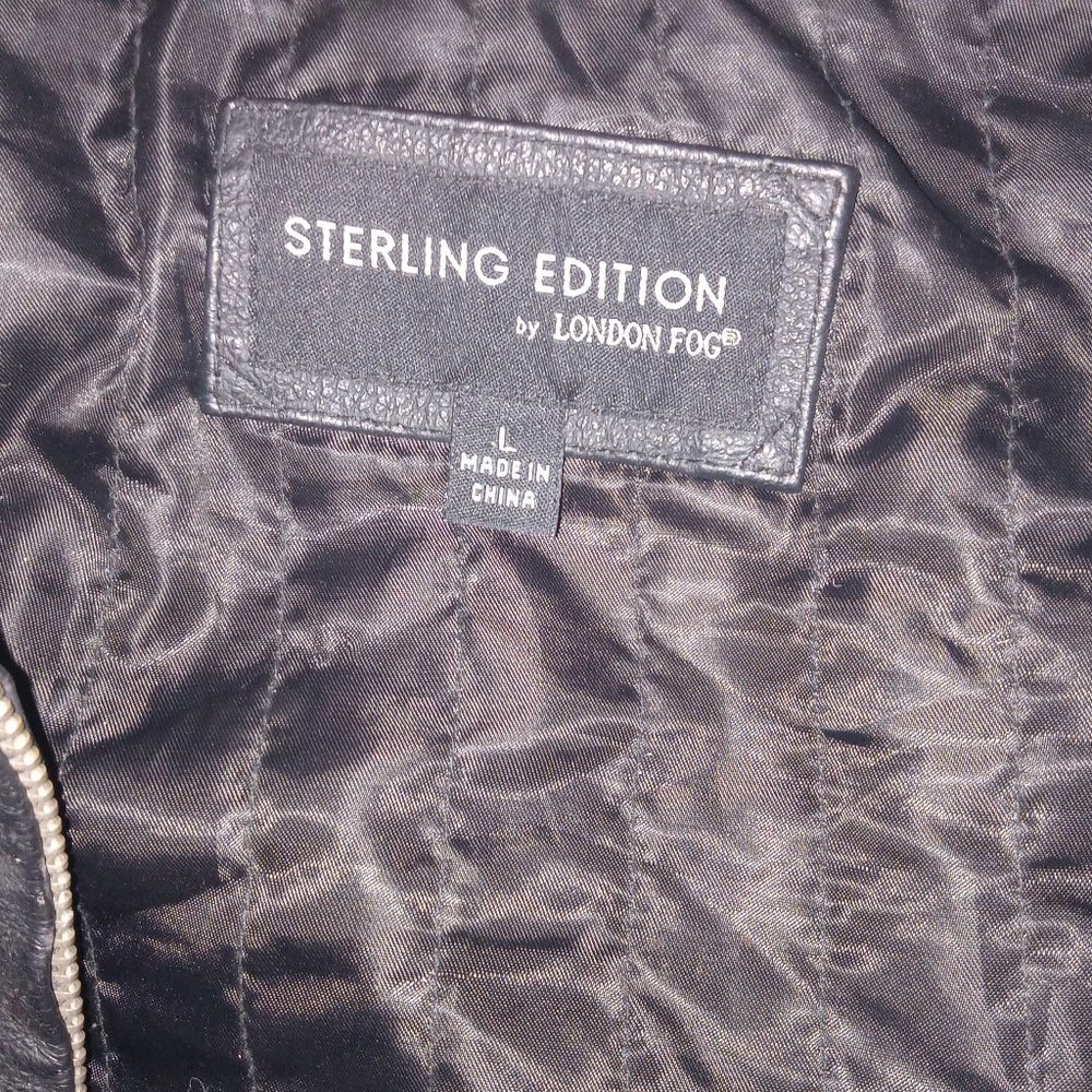 Black leather jacket